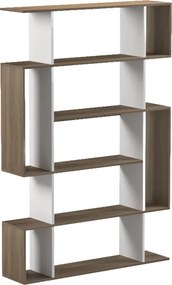 Βιβλιοθήκη Mito pakoworld sonoma - λευκό 108.5x25x161εκ