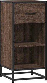 vidaXL Ραφιέρα Καφέ Δρυς 35,5x35x76 εκ. Επεξ. Ξύλο + Μέταλλο