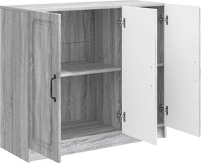 vidaXL Πλαϊνό γραφείο Γκρι Sonoma 89 x 34,5 x 77 εκ.
