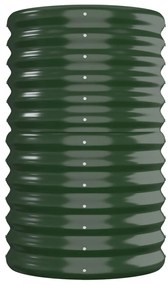 vidaXL Ζαρντινιέρα Πράσινη 260x40x68 εκ Γαλβανισμένος χάλυβας