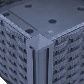 vidaXL Ζαρντινιέρα 80 x 80 x 38 εκ. από Πολυπροπυλένιο