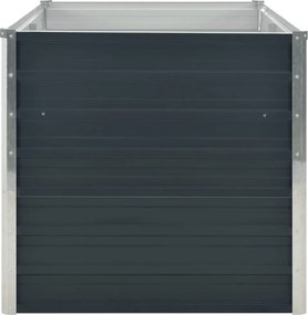 vidaXL Ζαρντινιέρα Ψηλή Ανθρακί 160x80x77 εκ. από Γαλβανισμένο Χάλυβα