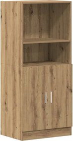 vidaXL Ντουλάπι Κουζίνας Αρτισιανή Δρυς 57x41,5x131,5 εκ. Επεξεργ.Ξύλο