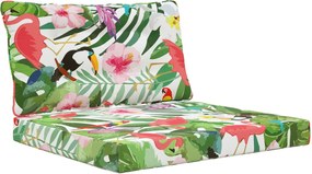 vidaXL Μαξιλάρι Καναπέ Εξωτερικού Χώρου 2 pcs πολύχρωμο Πολυεστέρας