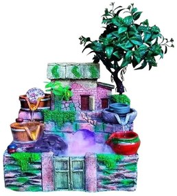 Διακοσμητικό Συντριβάνι Feng Shui - Resin craft bonsai running water ornament