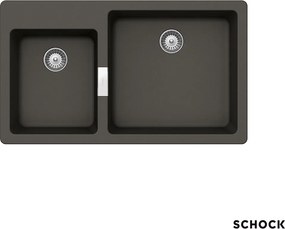 Schock Manhattan 30291 - Νεροχύτης Κουζίνας Γρανίτη 86x50 - Asphalt