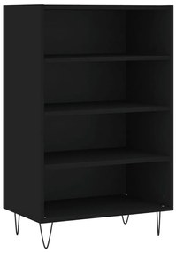 vidaXL Ραφιέρα Μαύρη 57 x 35 x 90 από Επεξεργασμένο Ξύλο