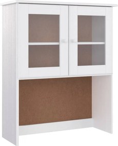 vidaXL Ντουλάπι ALTA Λευκό 77 x 35 x 165 εκ. από Μασίφ Ξύλο Πεύκου