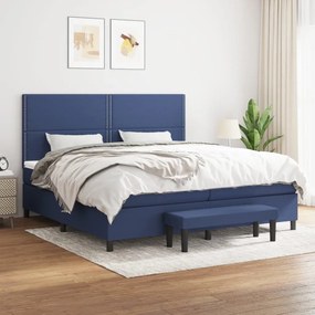 ΚΡΕΒΑΤΙ BOXSPRING ΜΕ ΣΤΡΩΜΑ ΜΠΛΕ 200X200 ΕΚ. ΥΦΑΣΜΑΤΙΝΟ 3136547