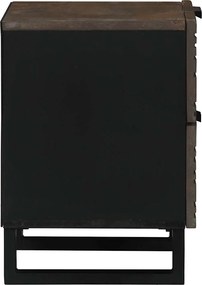 vidaXL Κομοδίνο Καρυδιά 40 x 33 x 46 εκ. Επεξεργασμένο Ξύλο