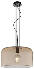 Φωτιστικό Οροφής Gibus I-GIBUS-S35 AMB 1xE27 Φ35cm 150cm Amber Luce Ambiente Design Γυαλί