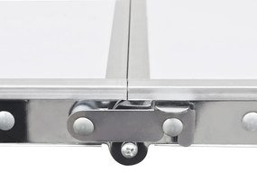 Τραπέζι Camping Πτυσσόμενο Ρυθμιζόμενου Ύψους 180 x 60 εκ. Αλουμινίου