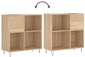vidaXL Δισκοθήκη Sonoma Δρυς 84,5 x 38 x 89 εκ. από Επεξεργασμένο Ξύλο