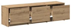 vidaXL Έπιπλο Τηλεόρασης με συρτάρι artisan δρυς 140 x 34 x 40 εκ