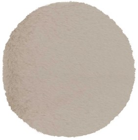 Γούνινο Στρογγυλό Χαλί (Φ160) Βιοκαρπέτ Krolik R14 L.Beige