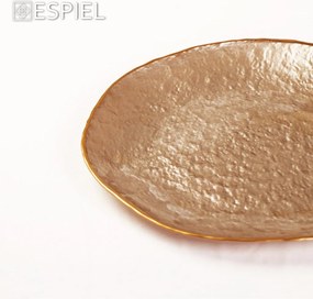 SHINE ΠΙΑΤΕΛΑ ΓΥΑΛ. ΑΣΗΜΙ ΜΕ ΧΡΥΣΟ ΧΕΙΛΟΣ 28ΕΚ