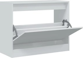 vidaXL Παπουτσοθήκη Λευκή 80x34x63 εκ. από Επεξεργασμένο Ξύλο