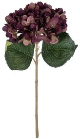 Τεχνητό Λουλούδι Hydrangea 21180 47cm Green-Bordo GloboStar Πολυαιθυλένιο,Ύφασμα