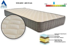 Στρώμα Ορθοπεδικό AegeanSleep Durable Foam 130X200X20 Έως 85kg ανά άτομο