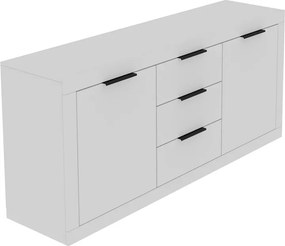 Μπουφές Doha pakoworld σε λευκή απόχρωση 180x45x80.5εκ