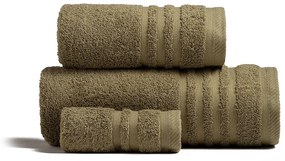 Πετσέτες Μπάνιου (Σετ 3τμχ) Melinen Premio 600gsm Χακί
