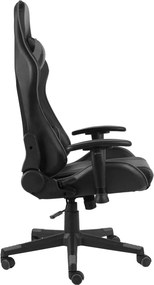 vidaXL Καρέκλα Gaming Περιστρεφόμενη Γκρι PVC