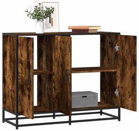 vidaXL Sideboard Καπνιστή δρυς 94x35x76 cm Κατασκευασμένο ξύλο