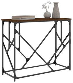 vidaXL Τραπέζι Κονσόλα Καφέ Δρυς 100x40x80 εκ. Επεξεργασμένο Ξύλο