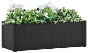 vidaXL Ζαρντινιέρα Κήπου Ανθρακί 100x43x33 εκ. με Αυτόματο Πότισμα