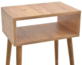 Κομοδίνο Hank pakoworld σε φυσική απόχρωση 45x30x60εκ (1 τεμάχια)