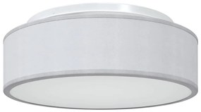 vidaXL Λάμπα Οροφής Γκρι 38 x 13.5 εκ. ύφασμα