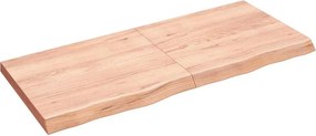 vidaXL Πάγκος Μπάνιου Αν. Καφέ 140x60x(2-6) εκ. Επεξεργ. Μασίφ Ξύλο