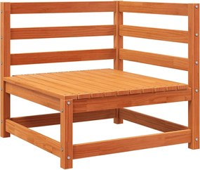 vidaXL Καναπές Κήπου Διθέσιος με Υποπόδιο από Μασίφ Ξύλο Πεύκου