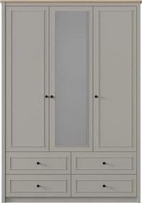 Ντουλάπα Γκρι / Δρυς PAVU 145.8x52.7x208.5