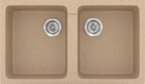 Sanitec Classic 334 (86×50) - Γρανιτένιος νεροχύτης - Granite BEIGE