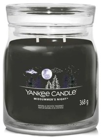 Αρωματικό Κερί Midsummer's Night Medium 1630002E 9,3x11,4cm Black Yankee Candle Κερί,Γυαλί