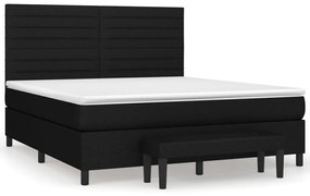 ΚΡΕΒΑΤΙ BOXSPRING ΜΕ ΣΤΡΩΜΑ ΜΑΥΡΟ 160X200 ΕΚ. ΥΦΑΣΜΑΤΙΝΟ 3136687