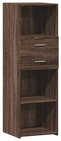 vidaXL Ντουλάπι Καφέ Δρυς 40x42,5x124 εκ. από Επεξεργασμένο Ξύλο