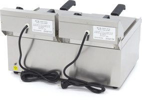 Deep Fryer - 2 x 10L - 2 Baskets - with Drain Tap