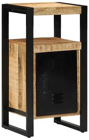 vidaXL Σετ Επίπλων Μπάνιου 2 pcs Καφέ και Μαύρο Στερεό ξύλο μάνγκο