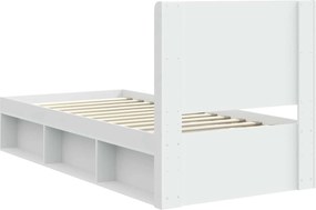 vidaXL Καλάθι με αποθήκη και κεφαλάρι Λευκό 75 x 190 cm