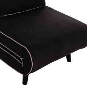 ΠΟΛΥΘΡΟΝΑ ΚΡΕΒΑΤΙ BRAXTON HM8425.03 ΜΑΥΡΟ ΥΦΑΣΜΑ 78x88x78Υεκ.