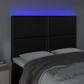 Κεφαλάρι Κρεβατιού LED Μαύρο 144x5x118/128 εκ 3122374