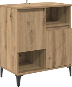 vidaXL Πλαϊνό γραφείο Artisan Oak 60 x 35 x 70 cm Επεξεργασμένο ξύλο