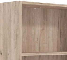 Βιβλιοθήκη Tomar 5 Γκρί Δρύς 70x24,5x176,5 εκ. 70x24.5x176.5 εκ.