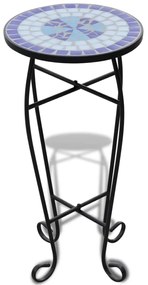 Τραπεζάκι Μπαλκονιού «Μωσαϊκό» Μπλε/Λευκό