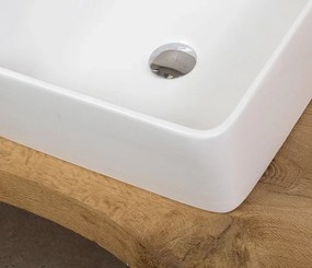 Paros White Gloss 41x41 - Επιτραπέζιος νιπτήρας