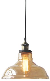 Φωτιστικό Κρεμαστο Aca KS1295PAM1BK SMYRNA Μελί (Amber)