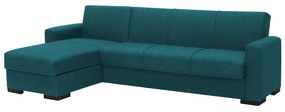 Καναπές Κρεβάτι Γωνιακός ArteLibre JOSE Πετρόλ 270x150x86cm