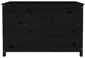 Ζαρντινιέρα Υπερυψωμένη 119,5x82,5x78 εκ. από Μασίφ Ξύλο Πεύκου - Μαύρο